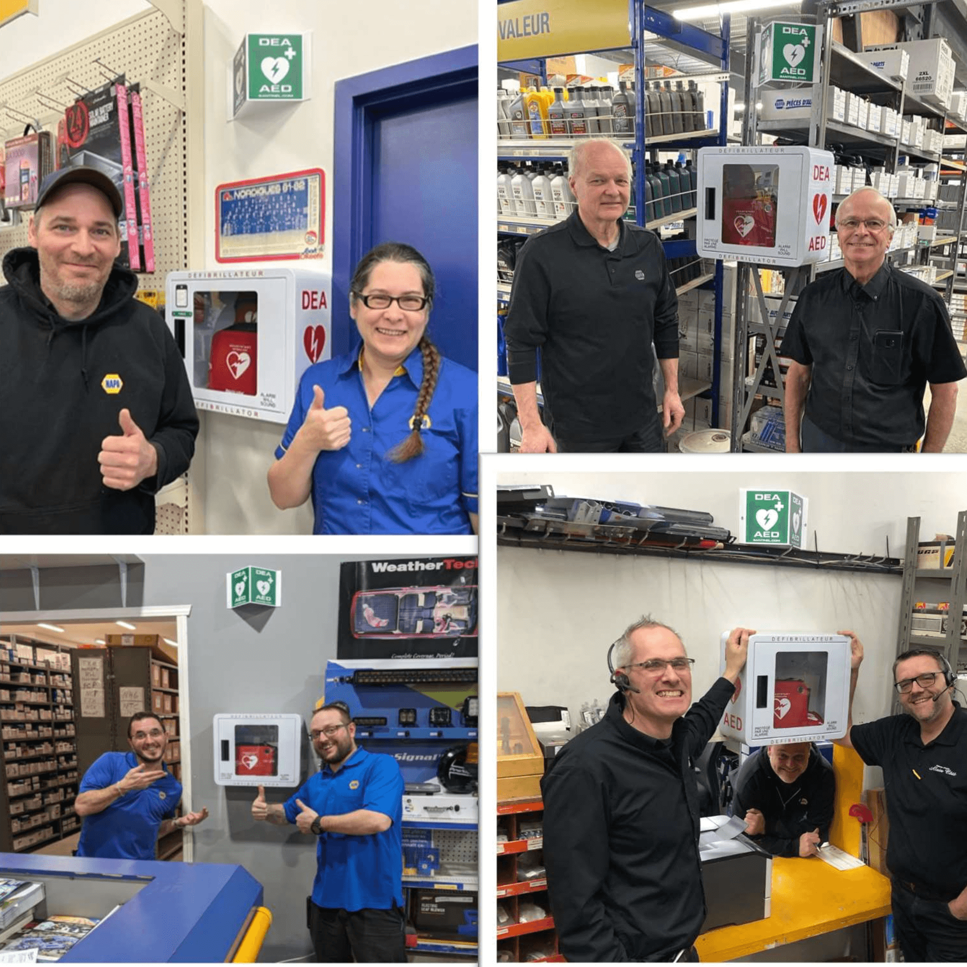 Des défibrillateurs dans nos succursales